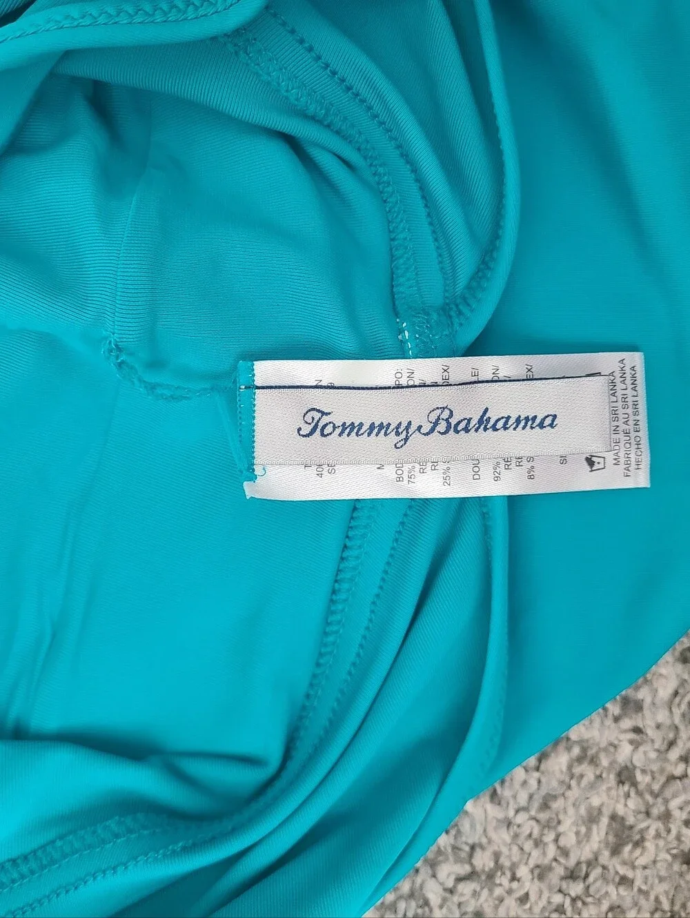 Tommy Bahama Palm Modern V Neck One Piece Swimsuit Size 8